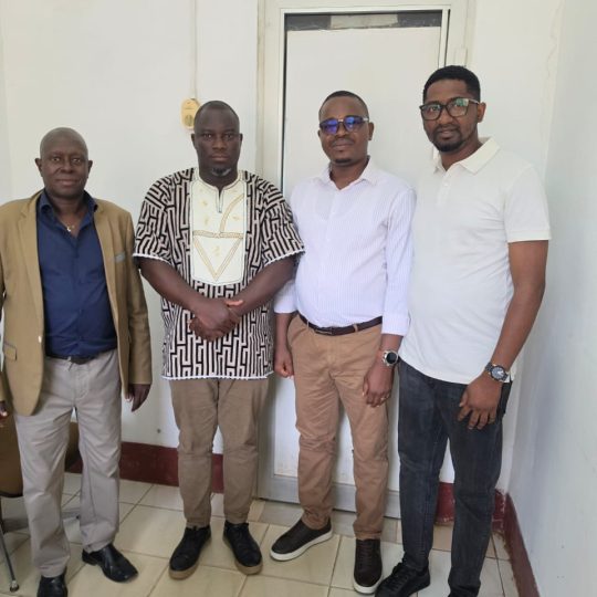 ICHESS team with Dr Armando Sifna (DGPPS) at the launch of the mapping of traditional practitioners, Bissau, 30 June 2026