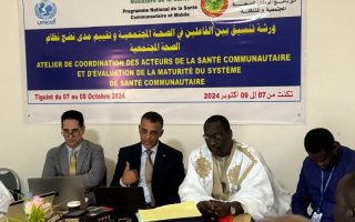 Opening panel of the community health coordination meeting, Mauritania, 2024 – ICHESS